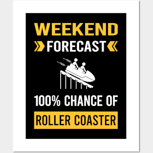 Weekend Forecast Roller Coaster Coasters Rollercoaster Posters and Art